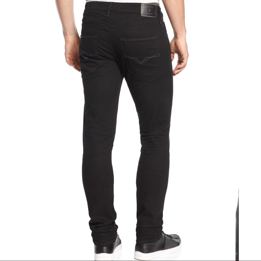 Guess black skinny jeans 30x30